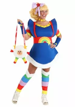 Fun Costumes Rainbow Brite Adult Costume 7 Fun Costumes Rainbow Brite Adult Costume -Scary Costumes store womens rainbow brite costume alt 3