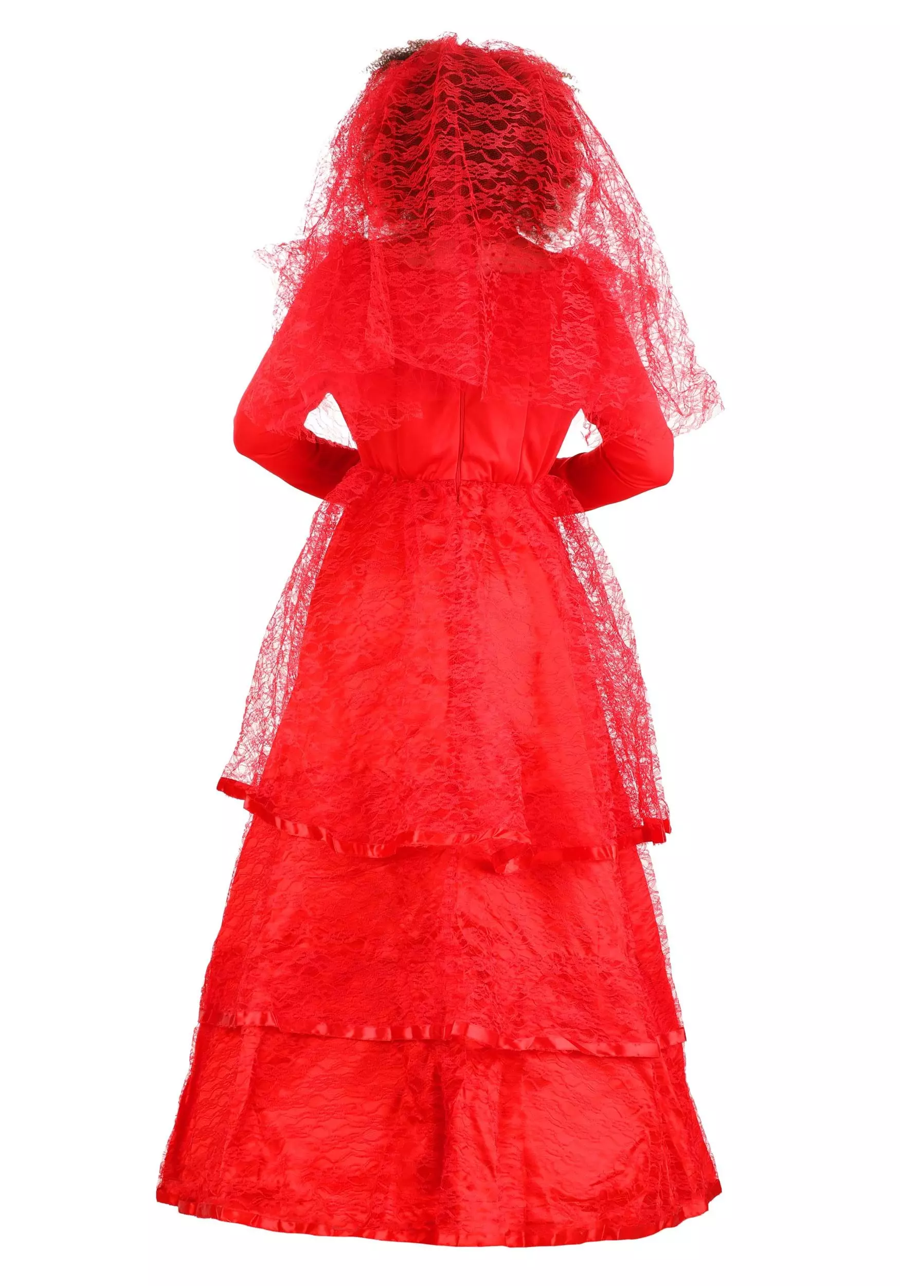 Fun Costumes Red Gothic Wedding Dress Costume 9 Fun Costumes Red Gothic Wedding Dress Costume - Image 9