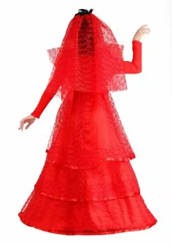 Fun Costumes Red Gothic Wedding Dress Costume 20 Fun Costumes Red Gothic Wedding Dress Costume -Scary Costumes store womens red gothic wedding dress alt 9