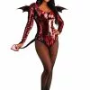 Fun Costumes Women's Sequined Devil Costume