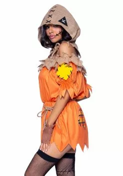 LEG AVENUE Sexy Spooky Scarecrow Costume For Women -Scary Costumes store womens sexy spooky scarecrow costume alt 2