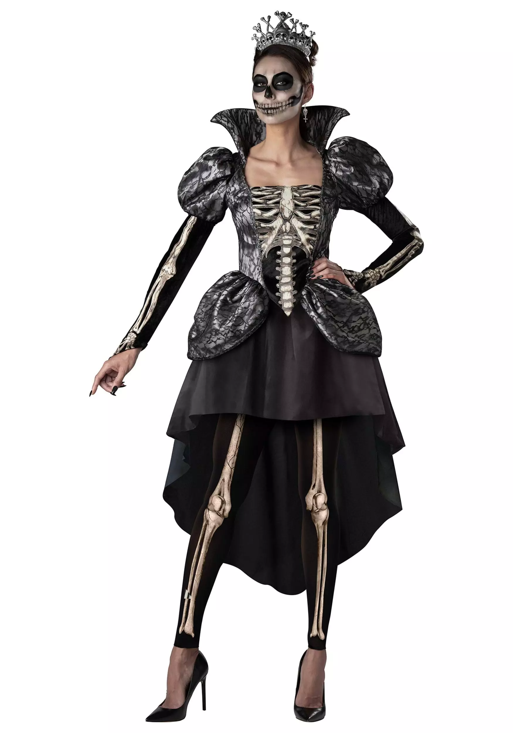 Fun World Skeleton Queen Costume For Women 1 Fun World Skeleton Queen Costume For Women