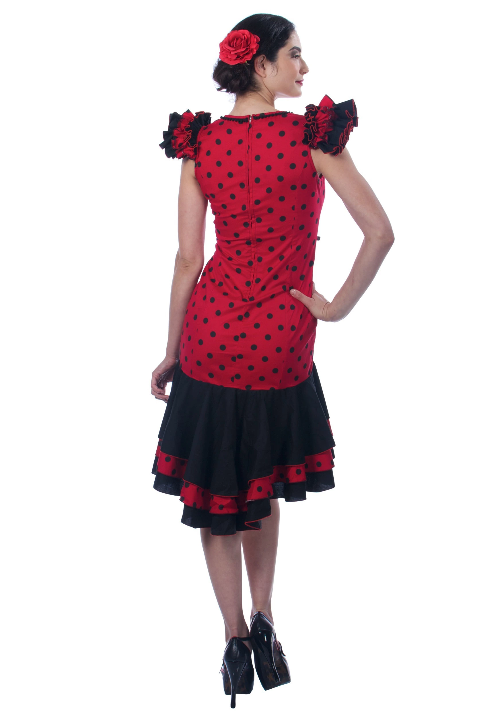 Seeing Red Women's Spanish Dancer Costume 2 Seeing Red Women's Spanish Dancer Costume - Image 2