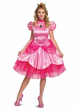 Disguise Super Mario Deluxe Princess Peach Costume For Women