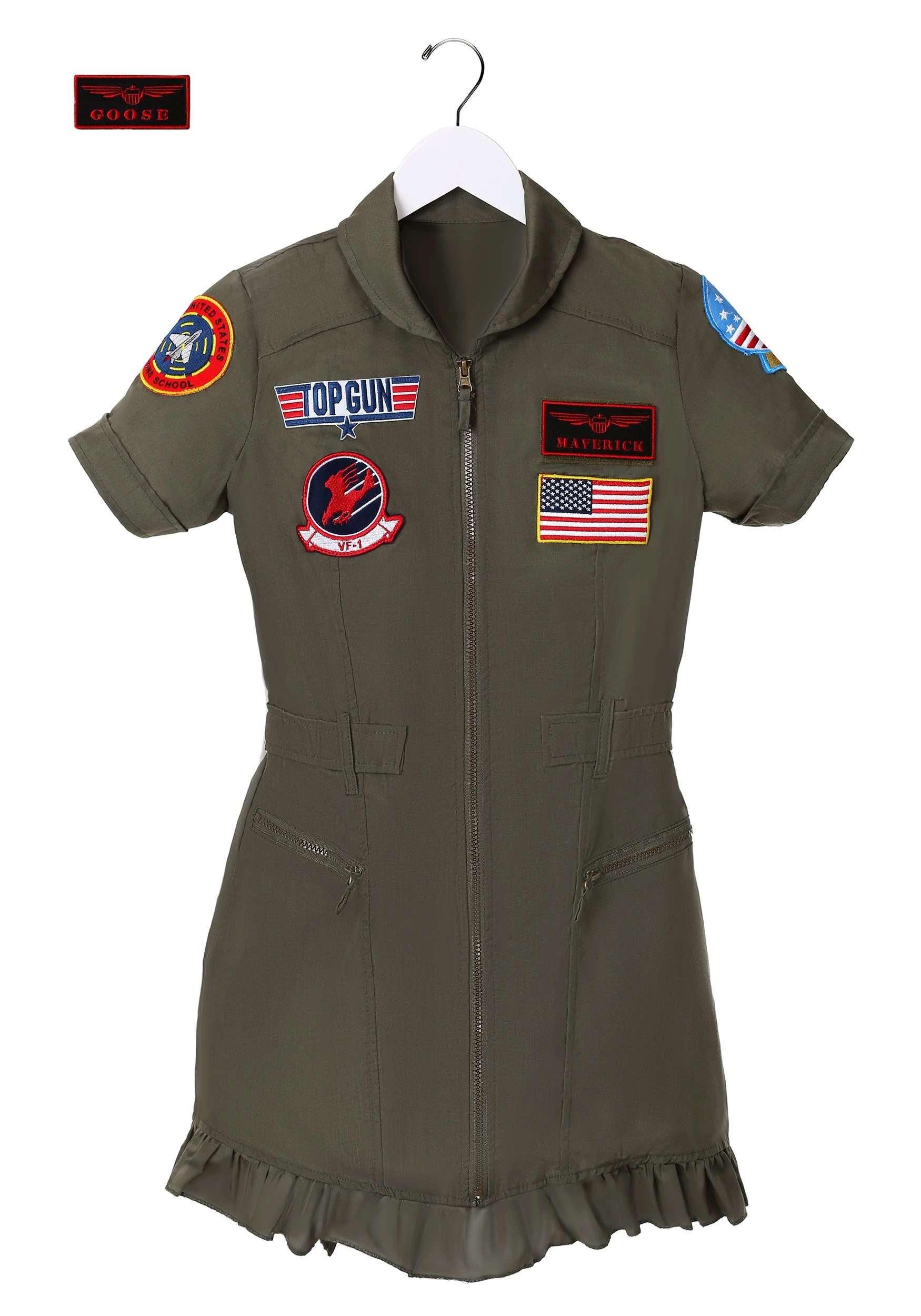 LEG AVENUE Top Gun Flight Dress Costume 7 LEG AVENUE Top Gun Flight Dress Costume - Image 7