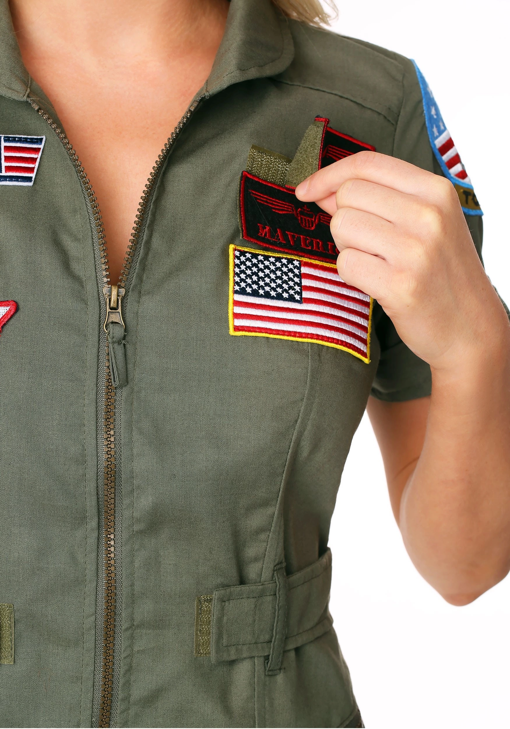 LEG AVENUE Top Gun Flight Dress Costume 6 LEG AVENUE Top Gun Flight Dress Costume - Image 6