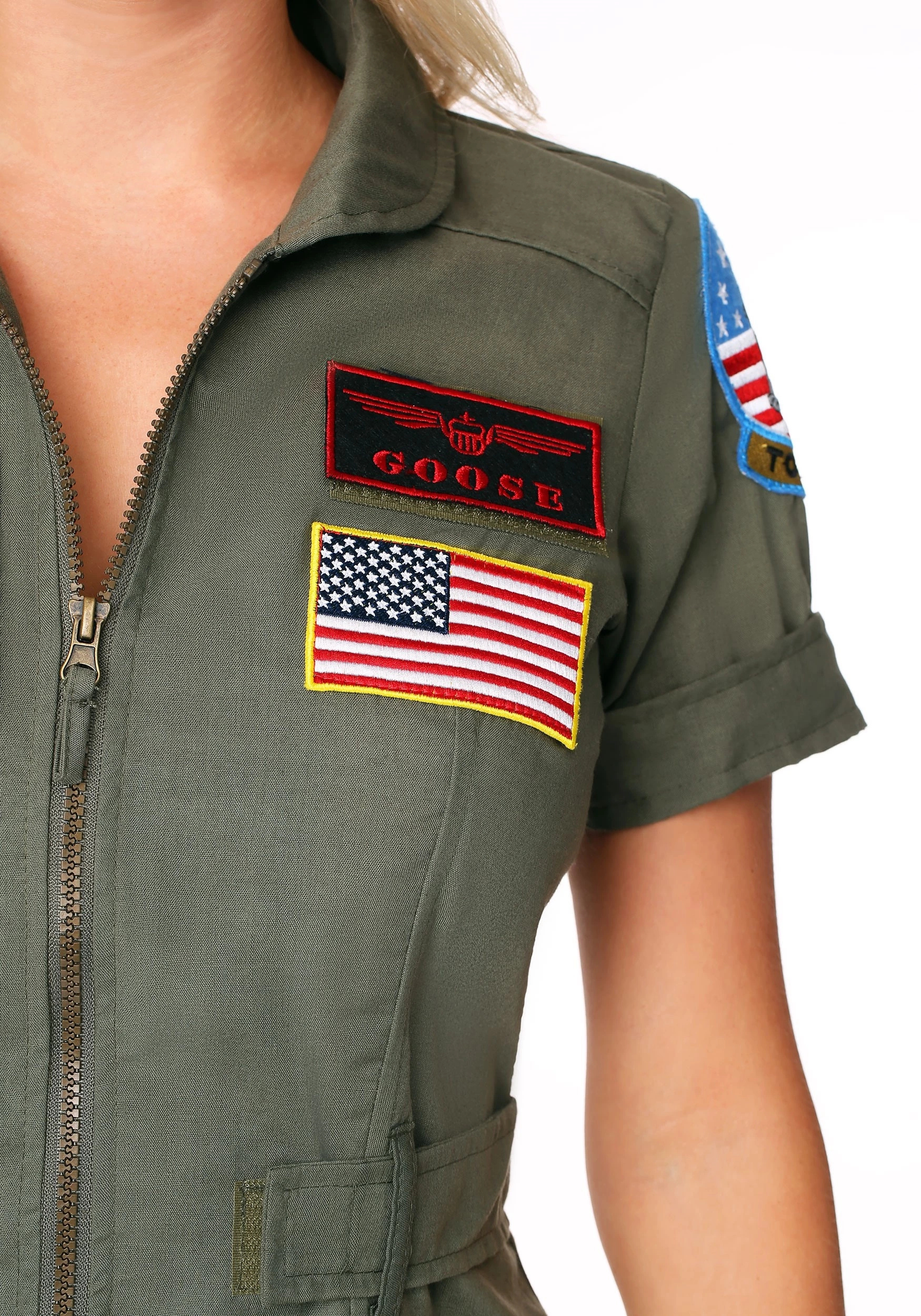 LEG AVENUE Top Gun Flight Dress Costume 4 LEG AVENUE Top Gun Flight Dress Costume - Image 4