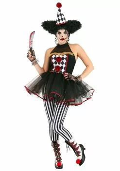 Armada Twisted Clown Costume For Women 13 Armada Twisted Clown Costume For Women -Scary Costumes store womens twisted clown costume alt 6
