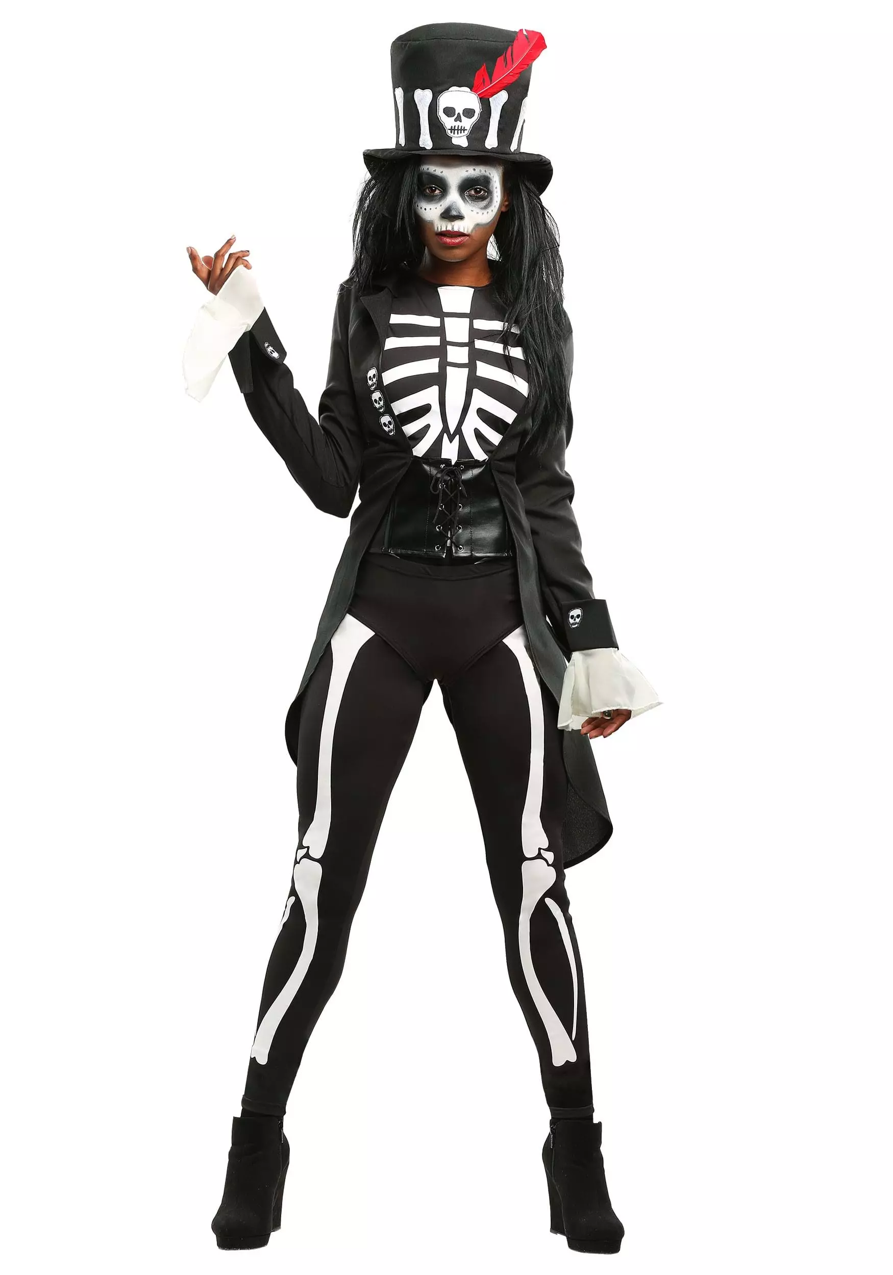 Fun Costumes Voodoo Skeleton Women's Costume 2 Fun Costumes Voodoo Skeleton Women's Costume - Image 2