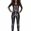 LEG AVENUE X-Ray Skeleton Catsuit Costume For Women