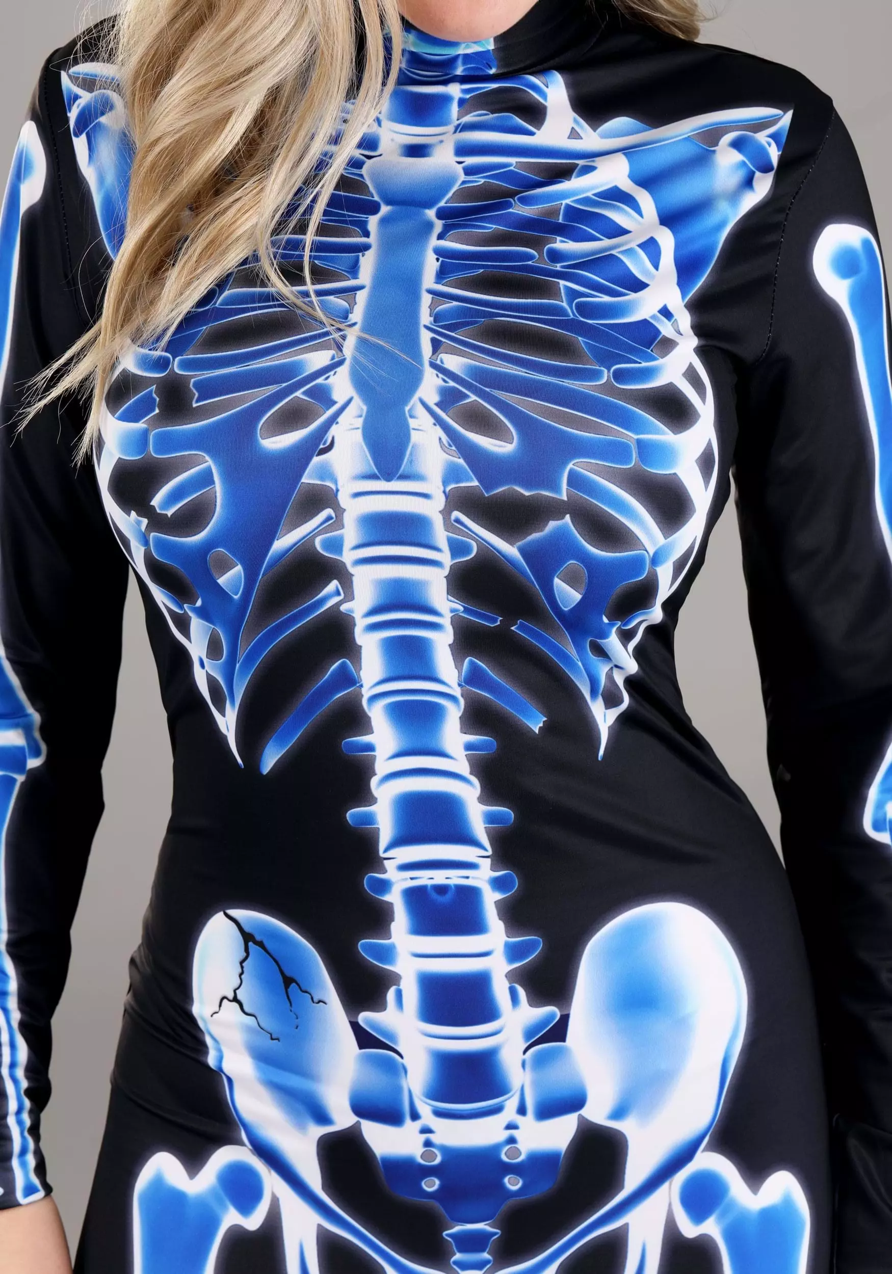 Jerry Leigh X-Ray Skeleton Jumpsuit Costume For Women 2 Jerry Leigh X-Ray Skeleton Jumpsuit Costume For Women - Image 2