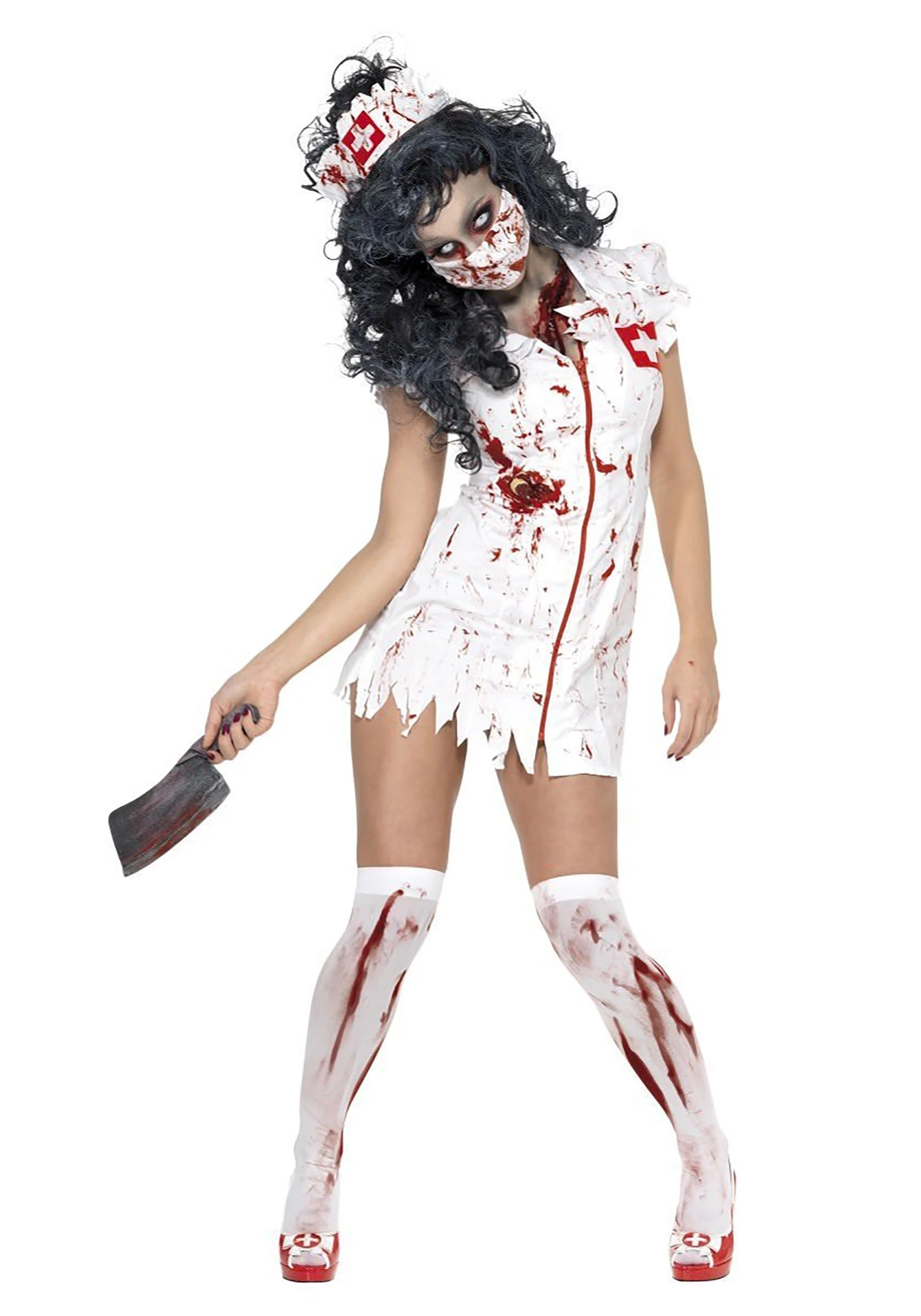 Smiffys Women's Zombie Nurse Costume 1 Smiffys Women's Zombie Nurse Costume